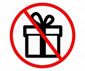 О запрете дарить и получать подарки.